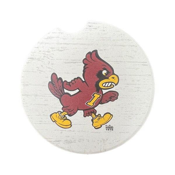 Vintage Walking Cy White Car Coaster